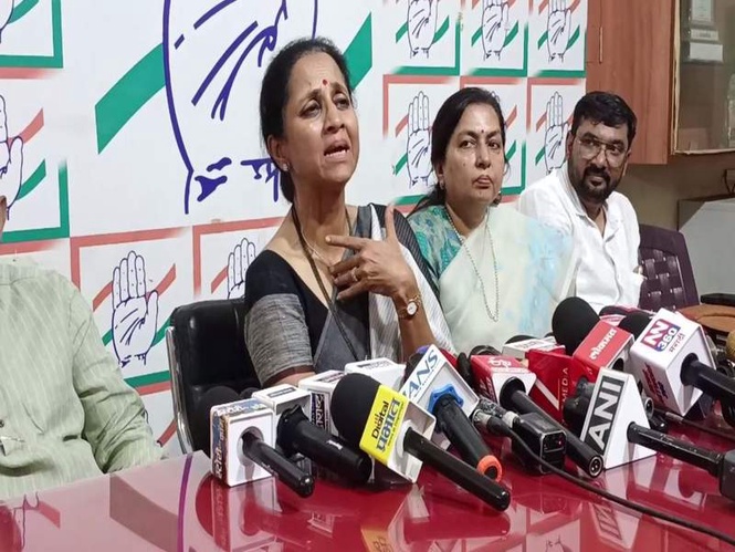 Image from: Supriya Sule slams Centre over NEET-UG leak, calls it "complete failure of government"