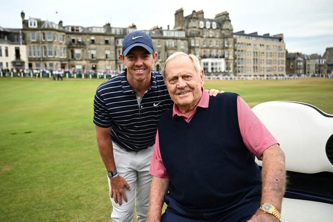Image from: Jack Nicklaus reveals what he told Rory McIlroy just before he teed off on Sunday at The Masters