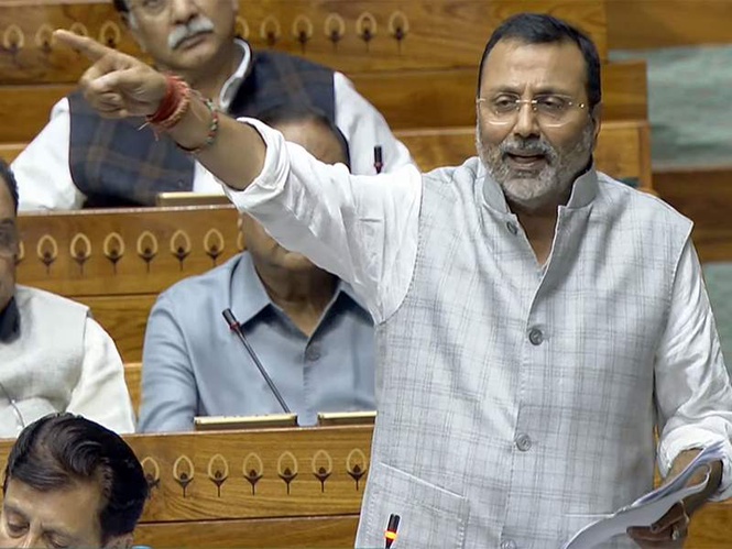 Image from: "The Nehru-Gandhi family deserves the titles of traitor, deceiver": Nishikant Dubey