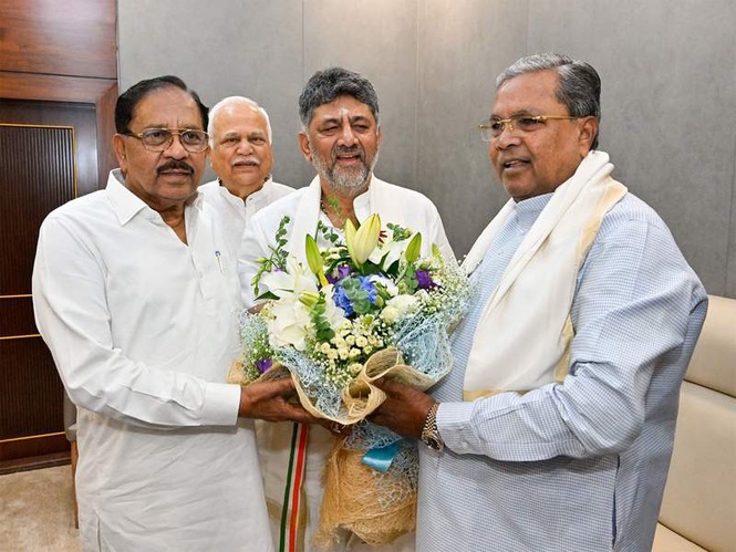 Image from: G Parameshwara set to take oath as Dy CM alongside DK Shivakumar this evening: Siddaramaiah