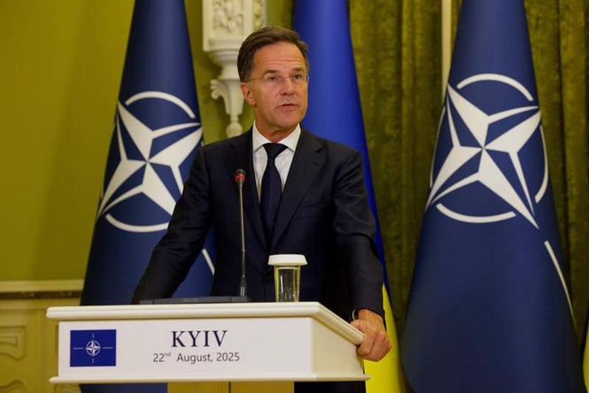 Image from: NATO chief Rutte arrives in Kiev following deadly Russian attack