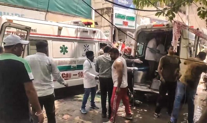 Image from: Malviya Nagar fire: owner, negligent officials to face action, illegal buildings may be sealed, says minister