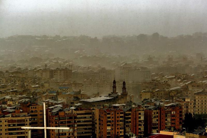 Image from: Drone attack hits highway leading to Beirut