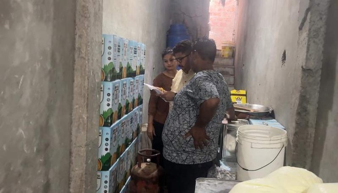 Image from: Health Dept staff seal 7 quintals of desi ghee for testing after raid
