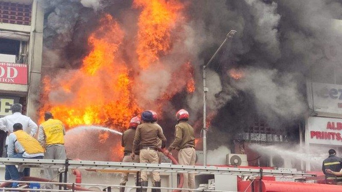Image from: Delhi fire tragedy sparks safety concerns in Chandigarh clubs