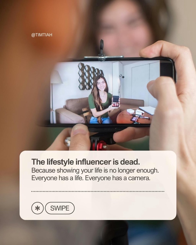 Image from: The lifestyle influencer is dead