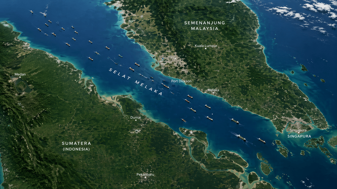 Indonesia Cadang Kenakan Caj Ke Atas Kapal-Kapal di Selat Melaka