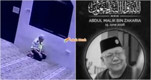 pengawal keselamatan meninggal ketika tahiyat akhir
