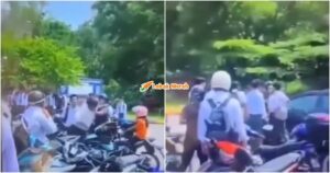 pelajar pukul bapa depan sekolah