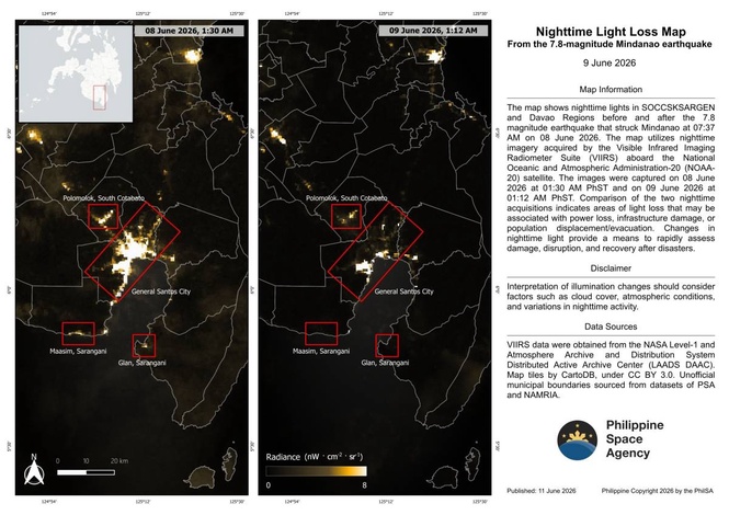 PhilSa releases satellite maps showing quake damage