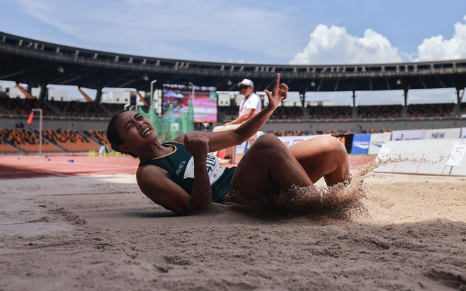 Rica Balderama defends title at PH Athletics Championships long jump