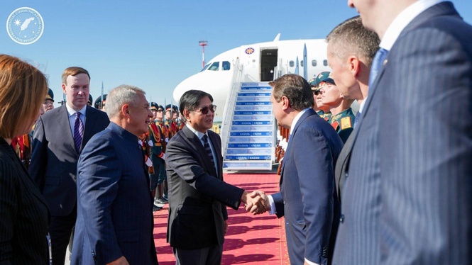 Marcos arrives in Kazan for Asean-Russia meet