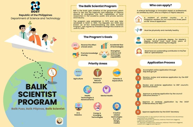 Filipino scientists, innovators, and experts in Canada asked to join Balik Scientist Program