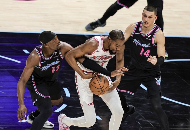 Adebayo strikes former Heat teammate Herro in Vegas altercation — reports