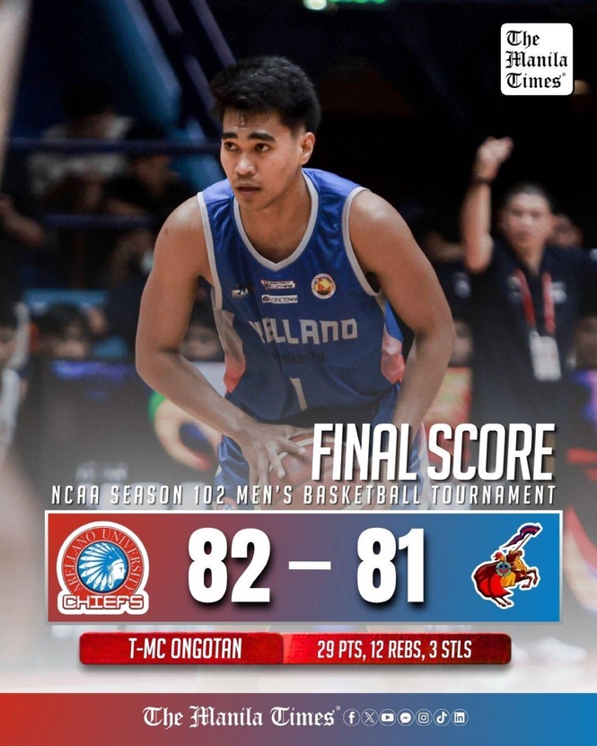 LOOK: Arellano def. Letran, (82-81)