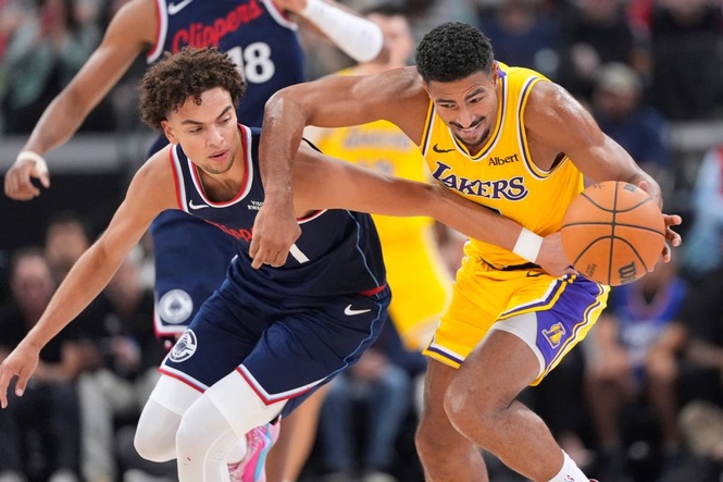 Lakers rout Clippers 103-87 without Luka Doncic