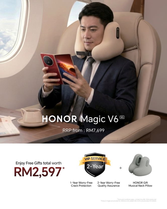 HONOR Magic V6正式登陆大马市场 购机享总值RM2,597礼遇 2