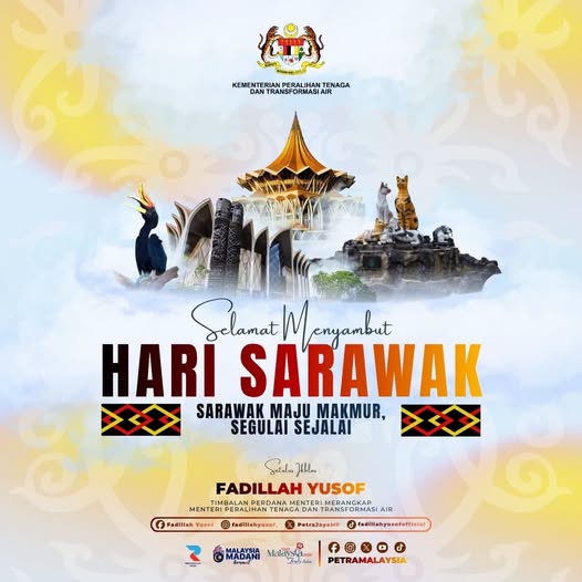 Image from: Sarawak Day celebrates state's progress as leaders call for lasting unity