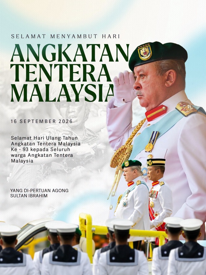 Image from: King pays tribute to Malaysia’s Armed Forces for their services, sacrifices