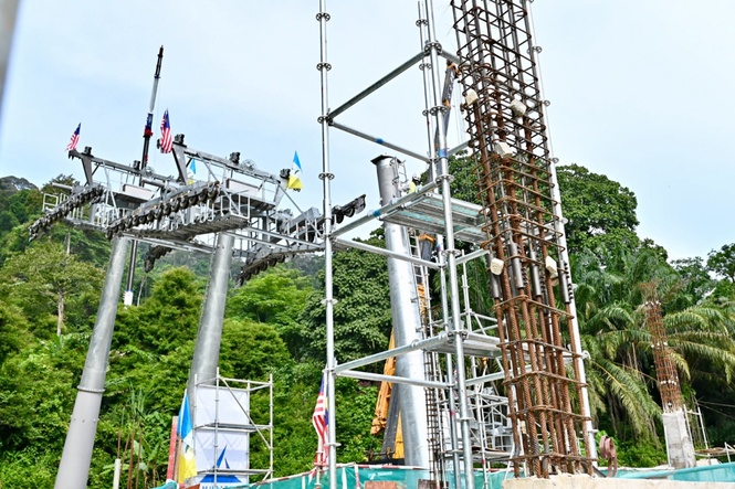 Image from: RM245m Penang Hill cable car project 32 per cent complete - CM
