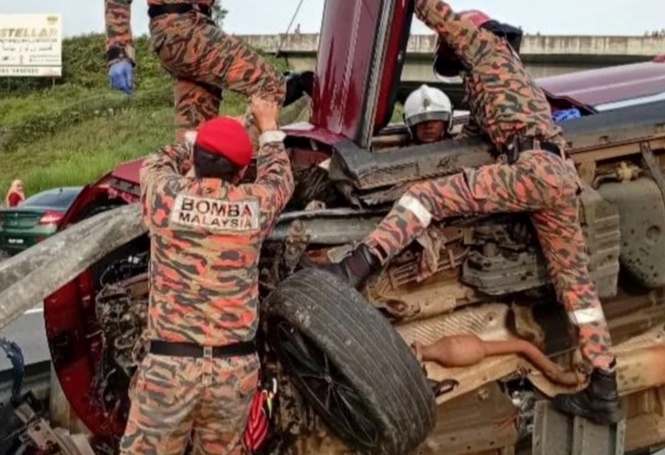 Image from: Woman dies after losing leg in horrific LPT2 SUV crash (video)