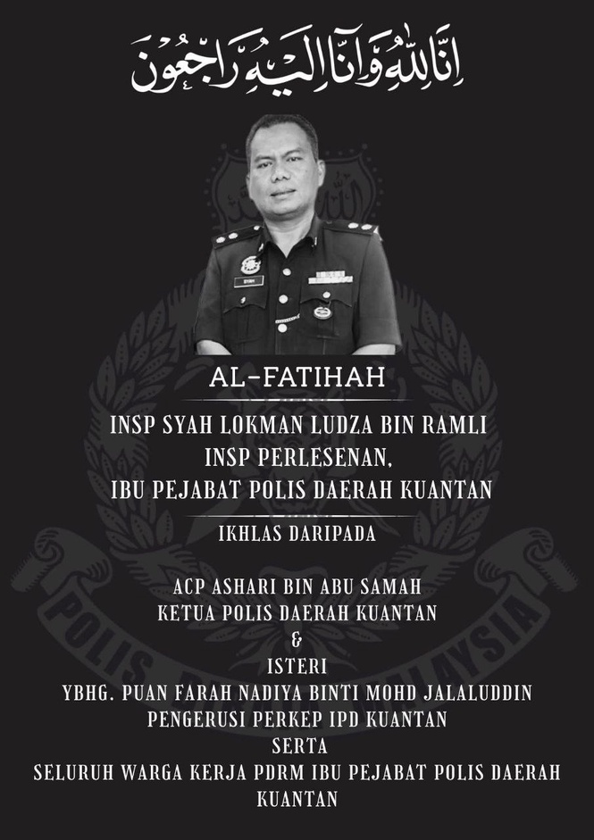 Image from: Senior police officer, wife die in 2-car crash in Pekan