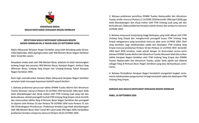 Image from: Attempted palace coup - 'State Exco has no authority to make the decision'