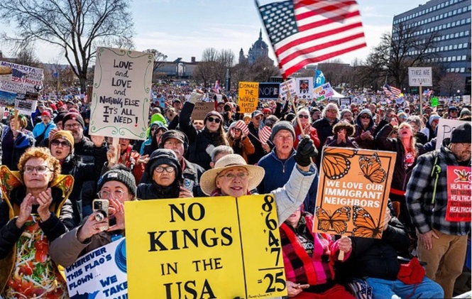Large crowds rally against Donald Trump in No Kings protest - Newswav