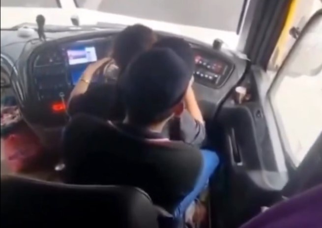 Ex-express bus driver and girlfriend jailed over dangerous driving incident caught on video
