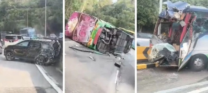 Bus driver with 29 traffic summonses arrested on suspicion of reckless driving (video)
