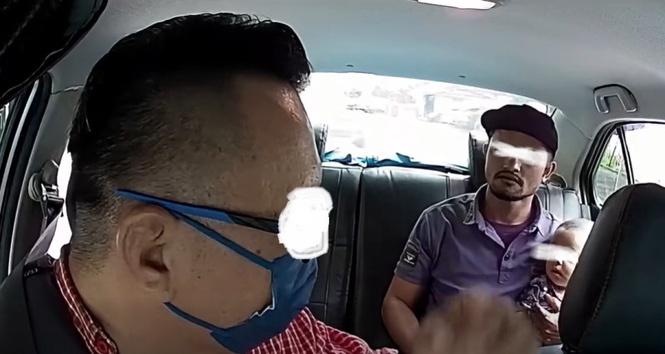 Disturbing video of man hitting wife, abusing e-hailing driver; Netizens call for action (video)