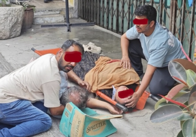 Penang: Two tourists injured by falling debris along Armenian Street