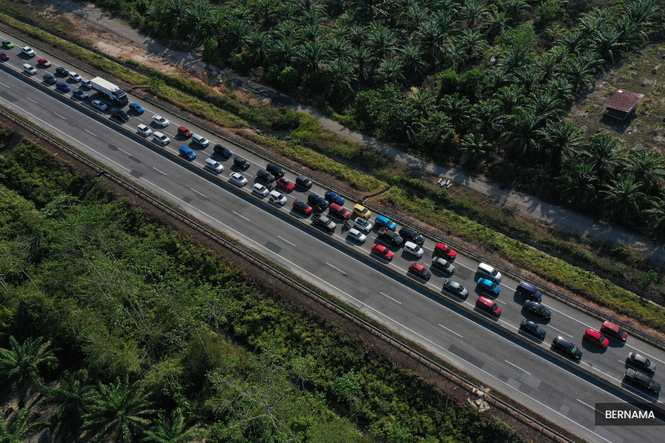 Aidiladha: Trafik Gua Musang-Kuala Lipis sesak empat kilometer