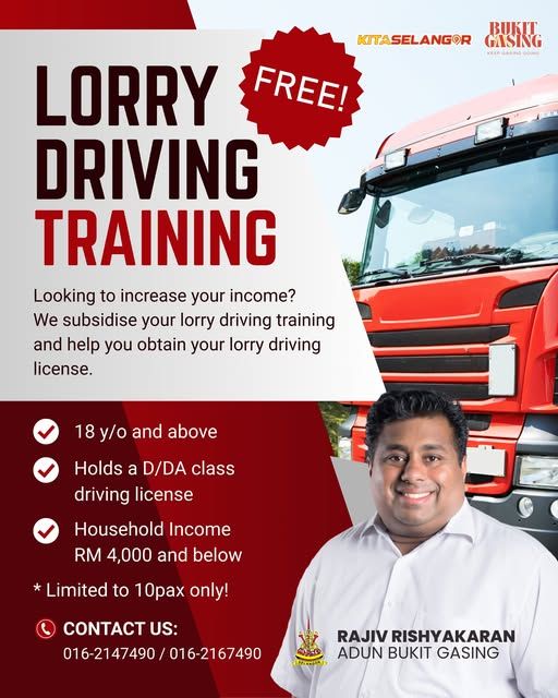DUN Bukit Gasing tawar tajaan lesen lori untuk B40