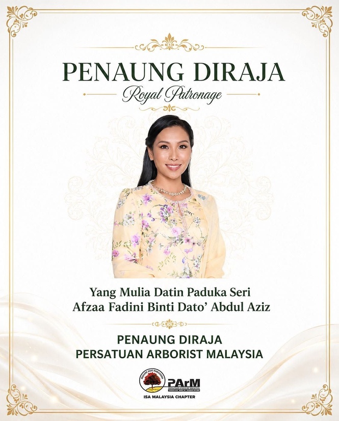Datin Paduka Seri Afzaa Fadini dilantik Penaung Diraja Persatuan Arborist Malaysia