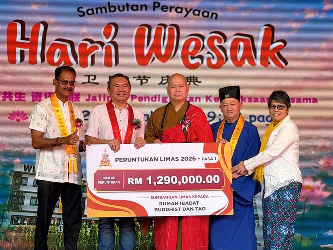 LIMAS salur RM1.29 juta kepada 128 persatuan Buddha dan Tao