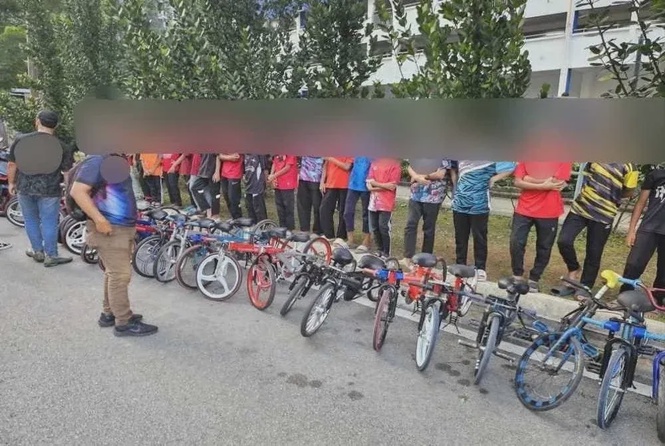 Polis serbu lokasi panas basikal lajak, penunggang berusia 9 hingga 15 tahun