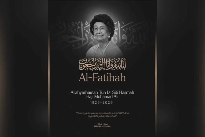 Agong, Raja Permaisuri zahir takziah atas pemergian Tun Siti Hasmah