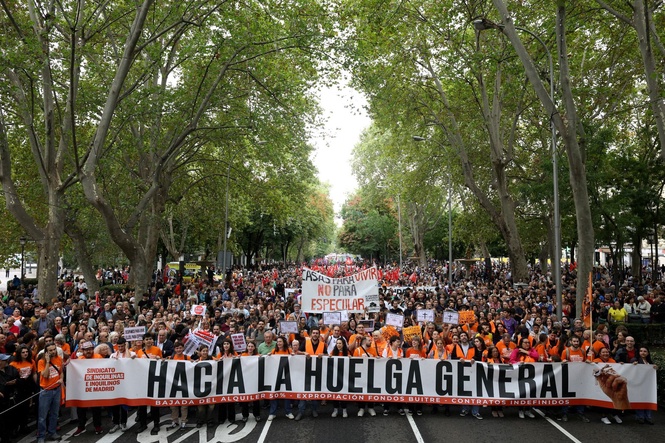 Tens of thousands protest across Spain over housing crisis
