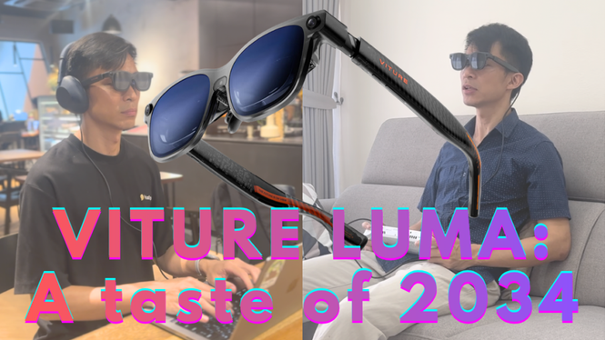 Image from: VITURE Luma Ultra XR Glasses – a tech companion that truly makes you feel like it’s 2034, today