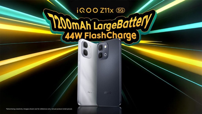 Image from: iQoo Z11x 5G: Midranger with Dimensity 7400 Turbo and 7200mAh battery, priced from RM1,299