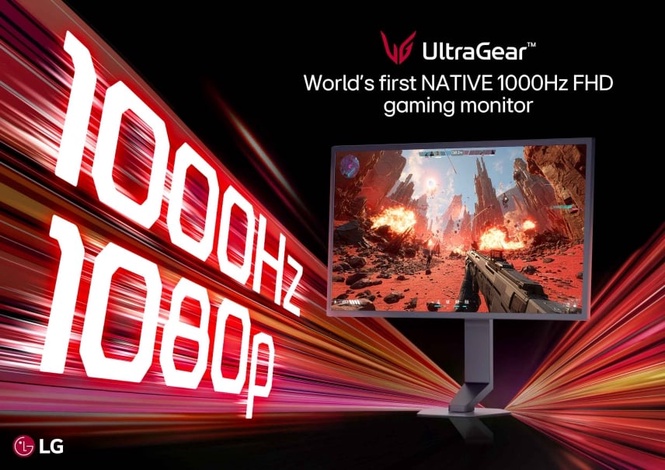 Image from: LG reveals the world’s first native 1000Hz 1080p gaming monitor
