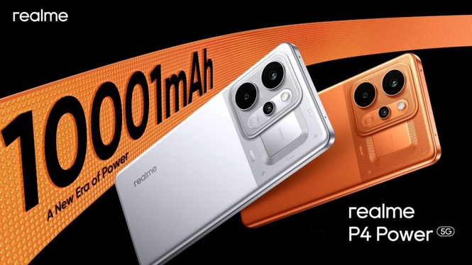Image from: Realme teases P4 Power 5G again, confirms 10,001mAh battery