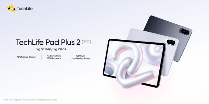 Image from: TechLife Pad Plus 2: Budget friendly RM899 tablet with 12″ display, 9,000mAh battery