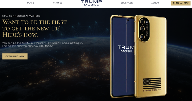 Image from: The Trump Mobile T1: Patriotism, Paint, and the Reality Behind the US$499 “American” Phone