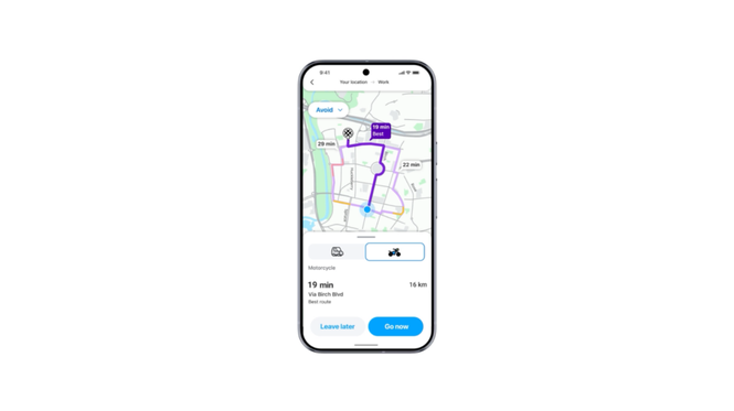 Image from: Waze gets motorcycle mode in Malaysia, personalised routes and AI-powered features