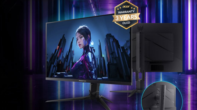 Image from: Acer Predator X27U W2: 26.5″ QD-OLED gaming monitor with 240Hz refresh rate for RM1,799