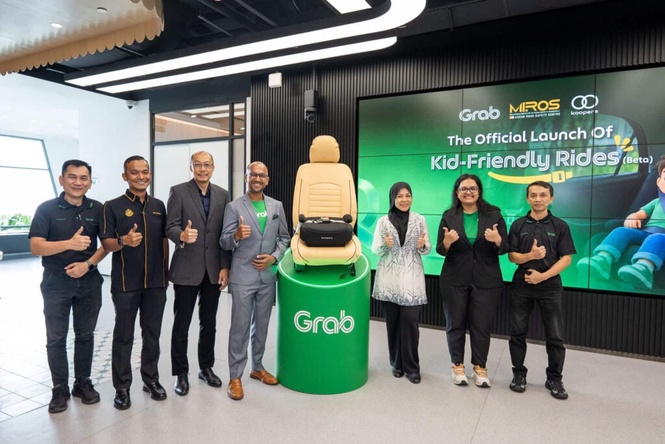 Image from: Grab Malaysia launches Kid-Friendly Rides with booster seats for children aged four to 12