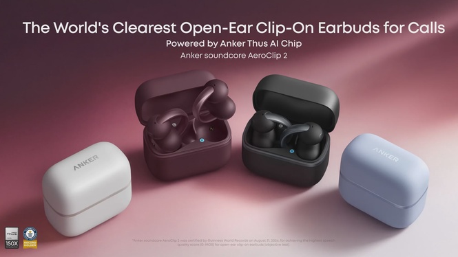 Image from: Anker Soundcore AeroClip 2: Six-sensor voice pickup and up to 32 hours of battery life, priced at RM729