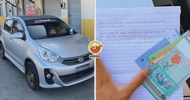 【那是她们仅有的钱…】婆孙撞车后留下RM206当赔偿,大马车主退钱还加码援助!